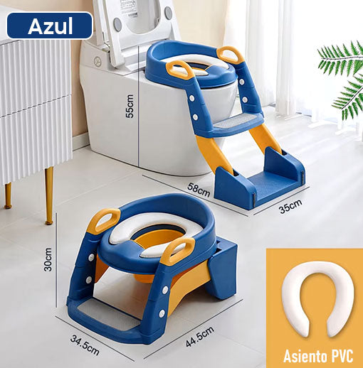ORINAL DE ENTRENAMIENTO DOBLE 😍🚽 ¡Vasenilla y escalera, los 2 en 1!