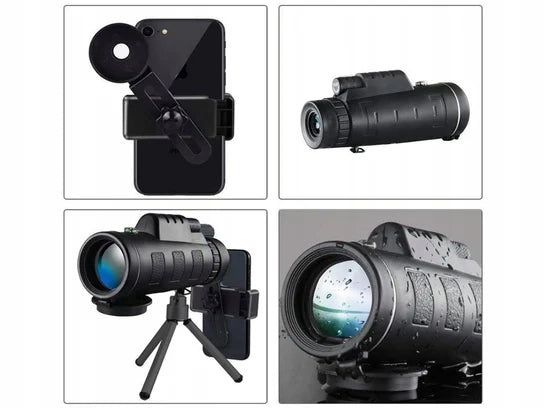 TELESCOPIO MONOCULAR 🧐🤩 ¡Incluye kit para celulares!