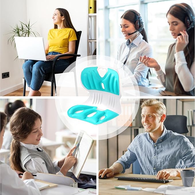 🪑SILLA ORTOPÉDICA LUMBAR 🧘♀️+ COJÍN ANTIESPASMOS ¡GRATIS!