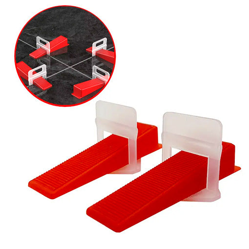 NIVELADORES DE PISO 🤩👷 ¡Cada paquete trae 100 cuñas y 100 bases niveladoras! - Ofertas