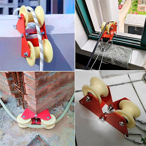 POLEA PORTÁTIL 🤩 ¡Levanta y transporta cargas pesadas de un piso a otro con esta polea!