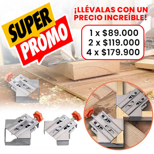 ABRAZADERAS FIJADORAS 👷🔩 ¡Une facilmente piezas en un ángulo de 90º!