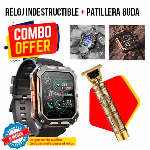 COMBO RELOJ INDESTRUCTIBLE + PATILLERA BUDA😱 - Ofertas