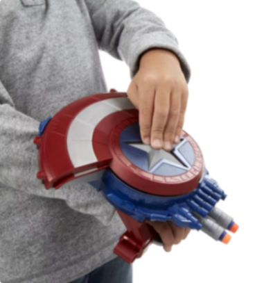 ESCUDO LANZADOR DE HIDROGEL 🤩🥏 ¡Todo el poder de Capitán América en este escudo! - Ofertas