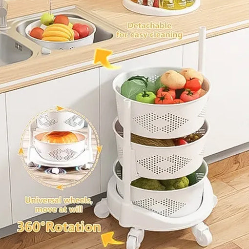 ESTANTE GIRATORIO + CANASTA DE ROPA GRATIS 🤩😱 - Ofertas