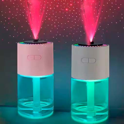 HUMIDIFICADOR STARLIGHT + 6 ESENCIAS GRATIS 😱✨ ¡Proyección + luz nocturna + humidificador! - Ofertas