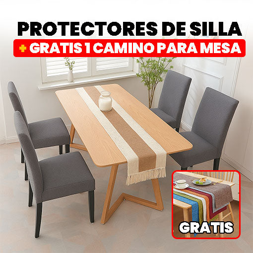 PROTECTORES DE SILLA + CAMINO PARA MESA GRATIS 🎁😍 - Ofertas