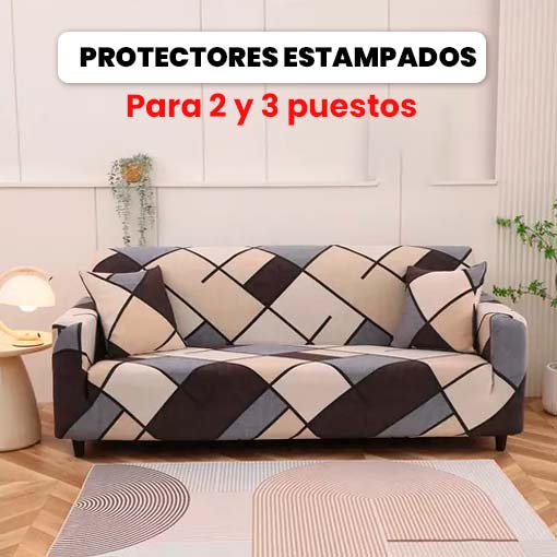 PROTECTOR DE SOFÁ ESTAMPADO 😱😍 ¡Diseños para 2 y 3 puestos! - Ofertas