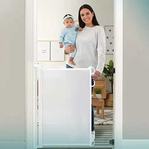 PUERTA DE SEGURIDAD RETRÁCTIL PARA NIÑOS 🤩👶🐶 - Ofertas