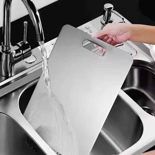 TABLA DE COCINA ACERO INOXIDABLE XXL + AFILADOR DE CUCHILLOS GRATIS 🤩😱 - Ofertas