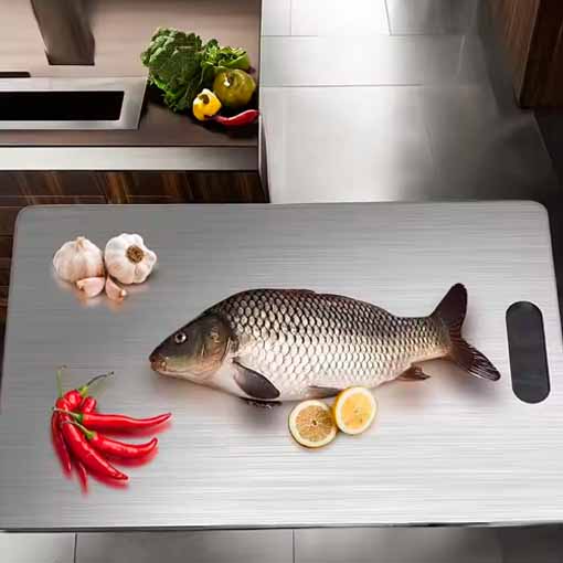 TABLA DE COCINA ACERO INOXIDABLE XXL + AFILADOR DE CUCHILLOS GRATIS 🤩😱 - Ofertas