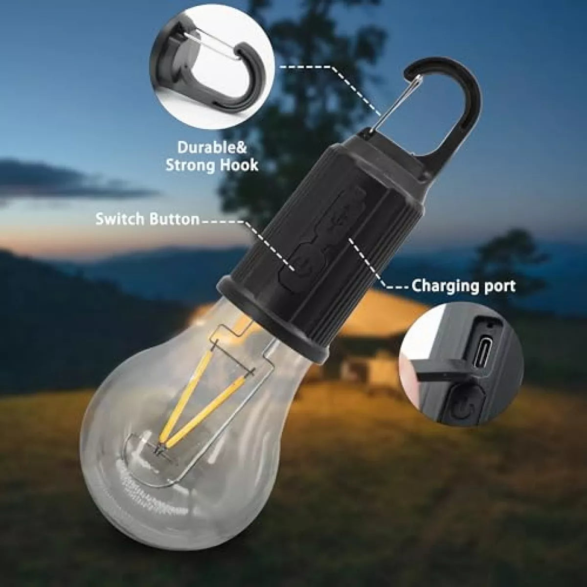 💡2 Bombillas Portátiles Recargables🔋Ilumina cualquier espacio sin necesidad de cables - Ofertas