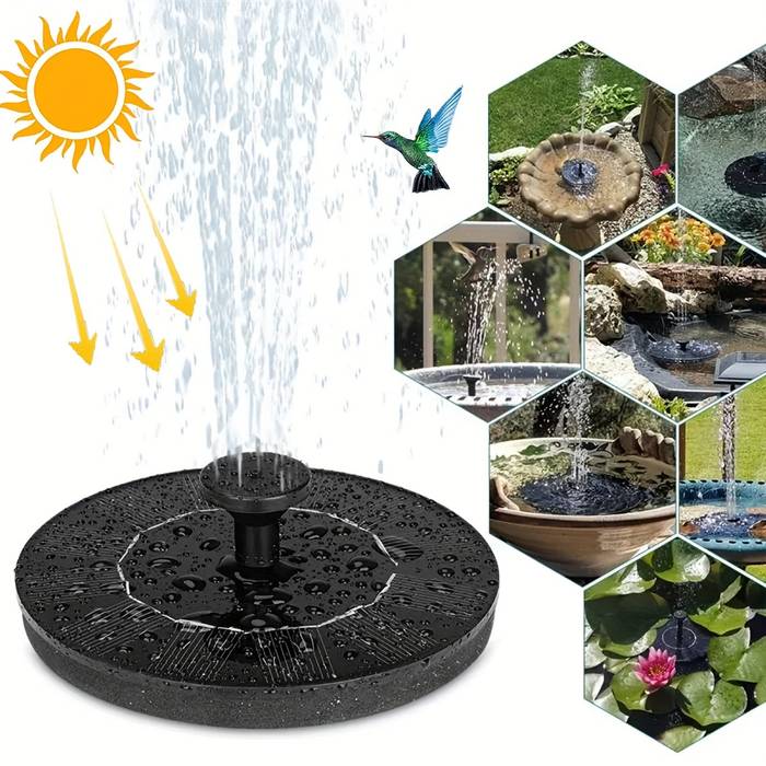 FUENTE DE AGUA SOLAR FLOTANTE 😍💧🐦 - Ofertas