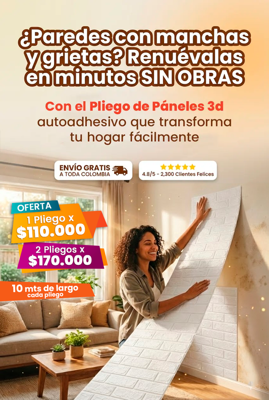 ROLLO DE PANELES 3D DE 70 CM X 10 MT🌟 - Ofertas
