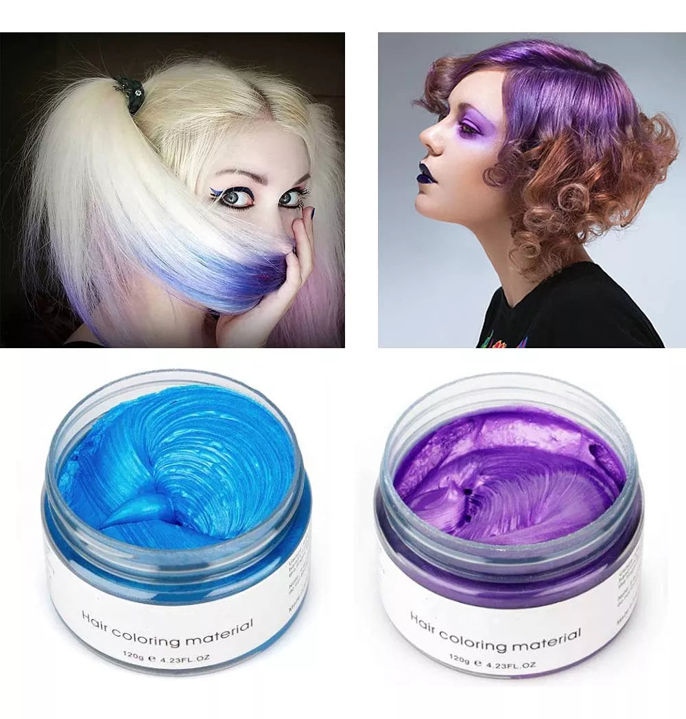 CERA COLORANTE PARA CABELLO 😍🤩 ¡Transforma tu cabello sin daños ni químicos! - Ofertas