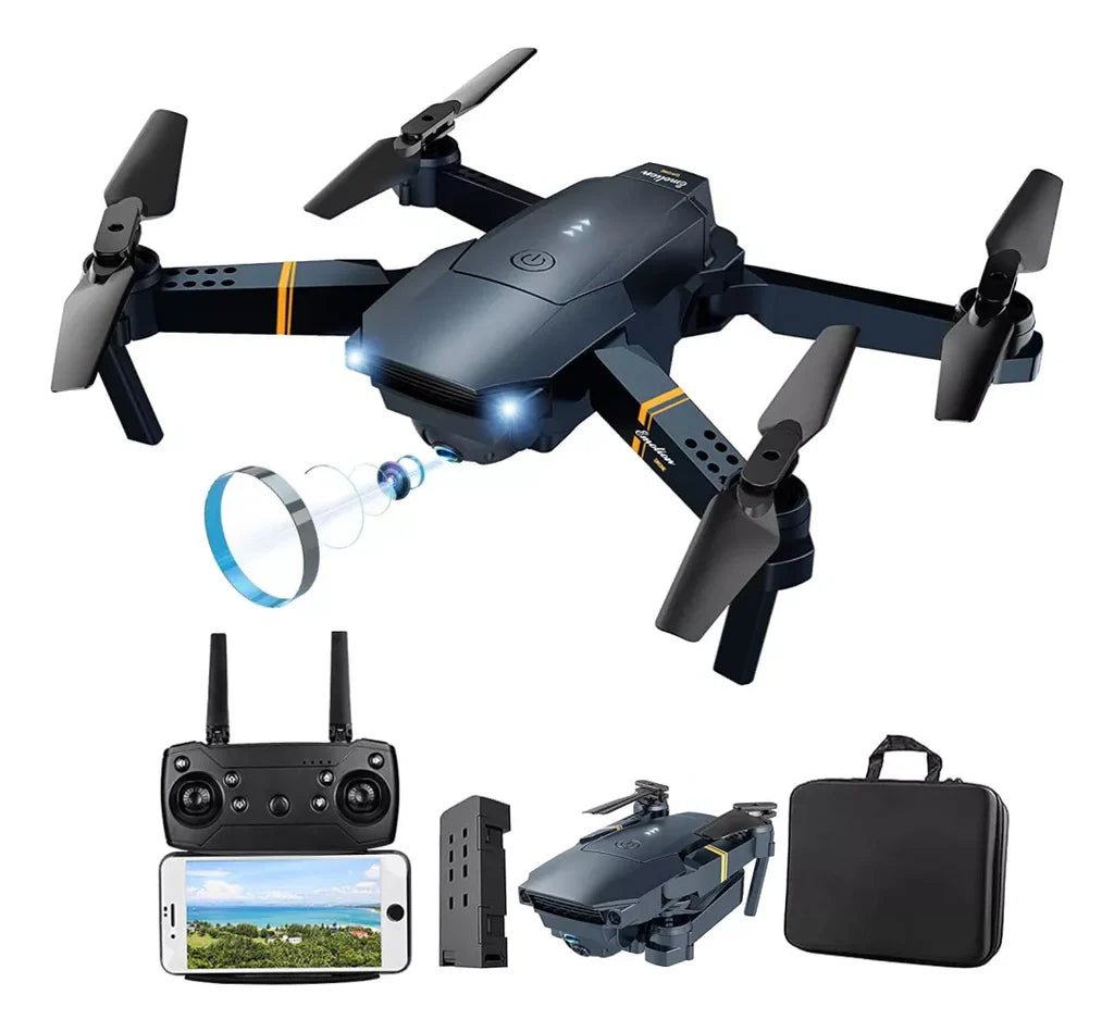 DRON E 88 😎😱 ¡Cámara de 1080p HD con transmisión Wifi! - Ofertas