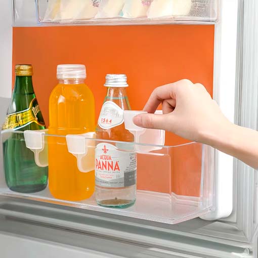 ESTANTE GIRATORIO + 20 CLIPS SEPARADORES PARA NEVERA GRATIS😍🎁