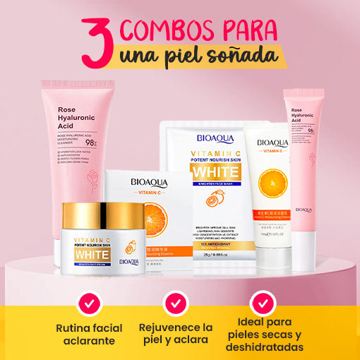 COMBOS ETERNA JUVENTUD 😍 ¡El secreto para una piel joven, radiante y sana!