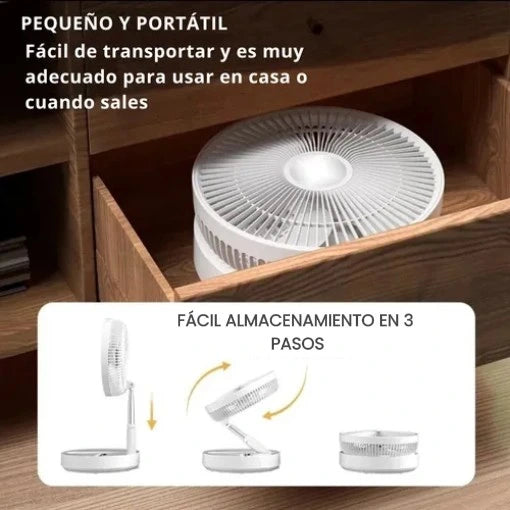 MINI VENTILADOR PLEGABLE PORTÁTIL 😎😱 ¡Lleva 2 con un incríble precio!