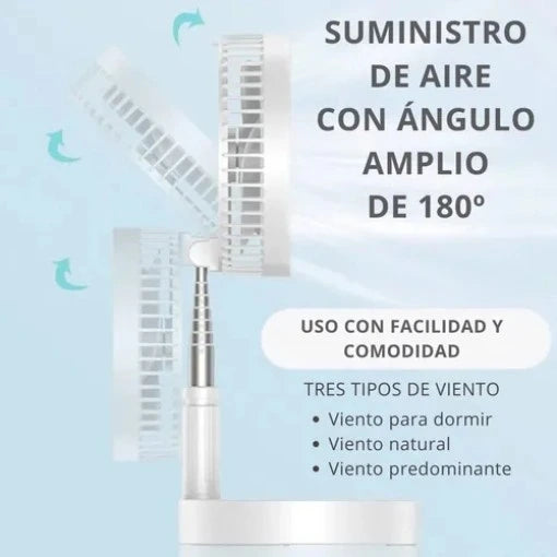 MINI VENTILADOR PLEGABLE PORTÁTIL 😎😱 ¡Lleva 2 con un incríble precio!