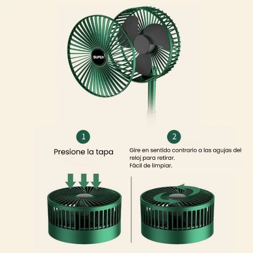 MINI VENTILADOR PLEGABLE PORTÁTIL 😎😱 ¡Lleva 2 con un incríble precio!
