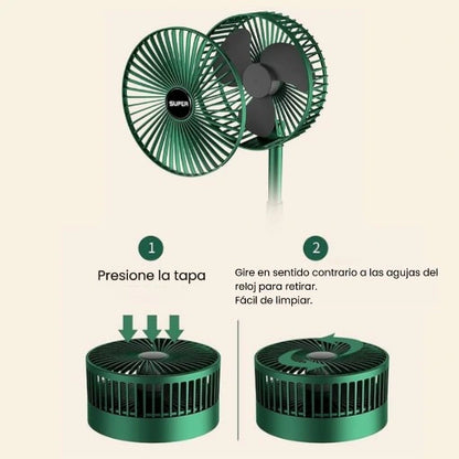 MINI VENTILADOR PLEGABLE PORTÁTIL 😎😱 ¡Lleva 2 con un incríble precio!