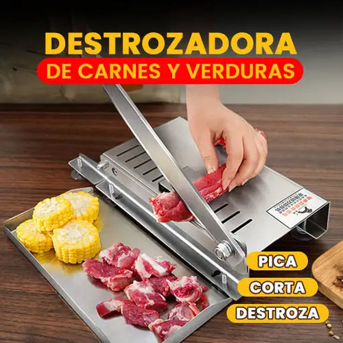 DESTROZADORA DE CARNES Y VERDURAS 🔪😱 ¡La bestia de acero que corta hasta hueso!