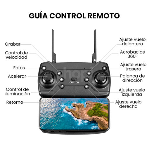 DRON E 88 😎😱 ¡Cámara de 1080p HD con transmisión Wifi! - Ofertas