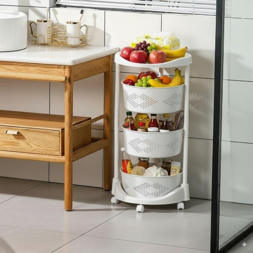 ESTANTE GIRATORIO + 20 CLIPS SEPARADORES PARA NEVERA GRATIS😍🎁