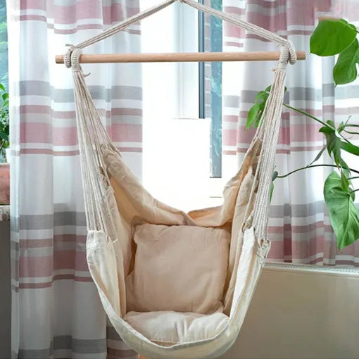 Hamaca Silla Beige+ 2 cojines ¡GRATIS!🎁 - Ofertas