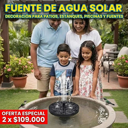 FUENTE DE AGUA SOLAR FLOTANTE 😍💧🐦 - Ofertas