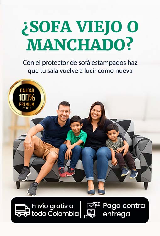 PROTECTOR DE SOFÁ ESTAMPADO ✔😍 ¡Diseños para 2 y 3 puestos!