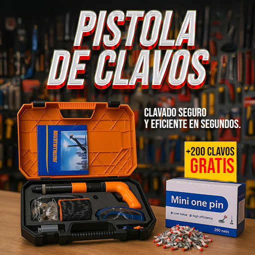 MINI PERCUTOR DE CLAVOS + 200 CLAVOS ¡GRATIS!🔨🤩 - Ofertas