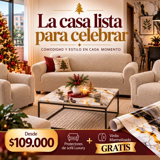 Of Protectores de Sofá Luxury + Vinilo Marmolizado Dorado GRATIS