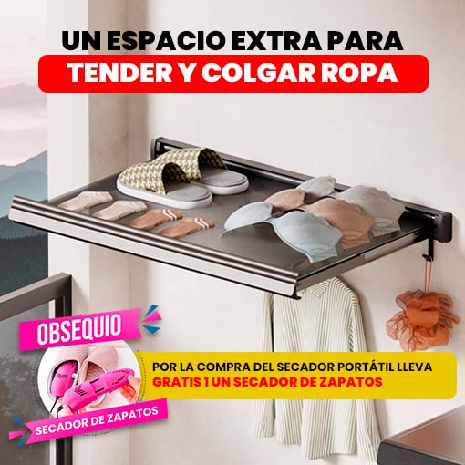 SECADERO PORTÁTIL + SECADOR DE ZAPATOS GRATIS 🤩😱