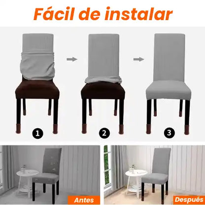 PROTECTORES PARA SILLA + MEDIAS ANTIRAYONES PARA SILLA GRATIS 🎁 ¡Tus sillas como nuevas!