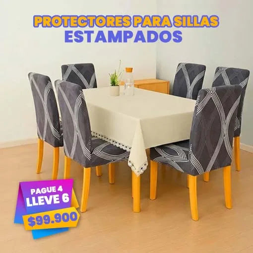PROTECTORES PARA SILLAS ESTAMPADOS 2026 ¡Pague 4 y lleve 6! 🤩🪑 - Ofertas