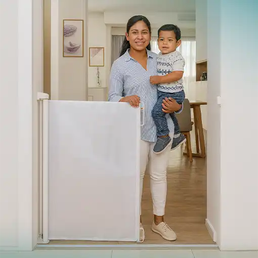 PUERTA DE SEGURIDAD RETRÁCTIL PARA NIÑOS 🤩👶🐶 - Ofertas