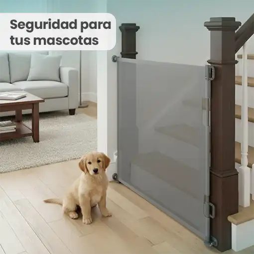 PUERTA DE SEGURIDAD RETRÁCTIL PARA NIÑOS 🤩👶🐶 - Ofertas