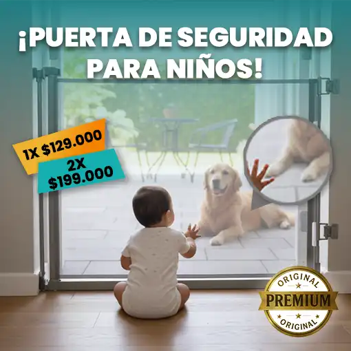 PUERTA DE SEGURIDAD RETRÁCTIL PARA NIÑOS 🤩👶🐶 - Ofertas