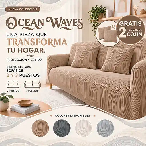Protectores de sofá Ocean Waves - Ondas de Mar🌊 - Ofertas