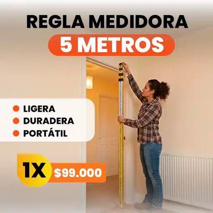 REGLA MEDIDORA 5 METROS 😱