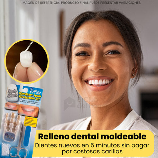 RELLENO DENTAL MOLDEABLE + FUNDA GRATIS 😱 ¡Sonrisa blanca y sin espacios! - Ofertas