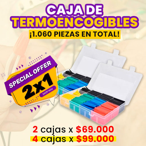 2 CAJAS DE TERMOENCOGIBLES 😱😉 ¡1060 piezas para unir y empalmar cables! - Ofertas