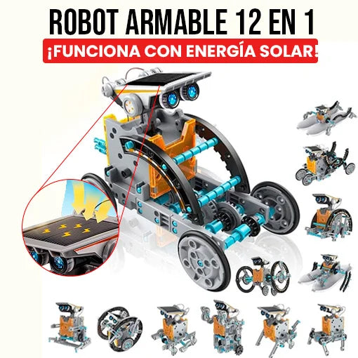 ROBOT ARMABLE SOLAR 12 EN 1 🤖🤩 - Ofertas