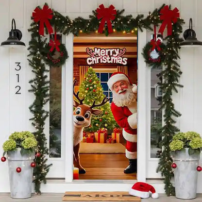 Pack x 2 Fundas navideñas para puertas 🚪🎅