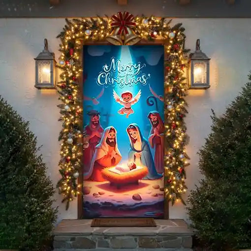 Pack x 2 Fundas navideñas para puertas 🚪🎅