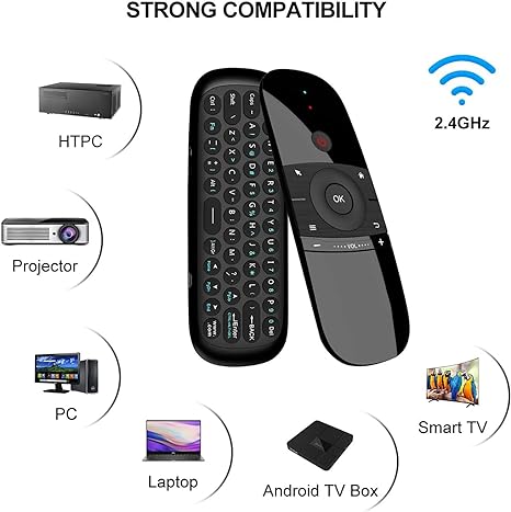 AIR MOUSE CON TECLADO PARA TV 😱⌨️📺 - Ofertas