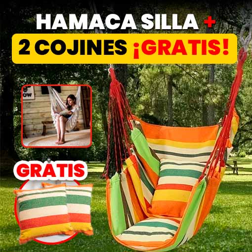 💡Hamaca silla + 2 cojines ¡GRATIS!🎁