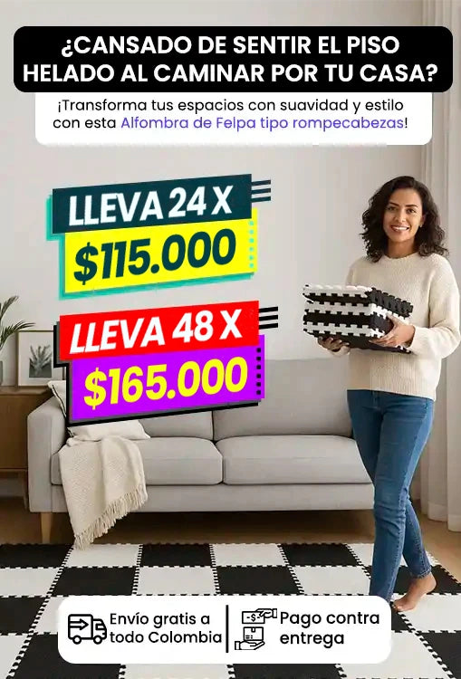 ALFOMBRA ROMPECABEZAS DE FELPA 🤩😱 ¡Llévalas en paquetes de 24 y 48 unidades! - Ofertas